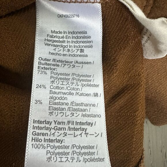 Madewell Quilted Diamond Stitch Hoodie Sweatshirt Brown Tan Medium - Picture 6 of 6